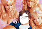 Austin Powers with 4 girls